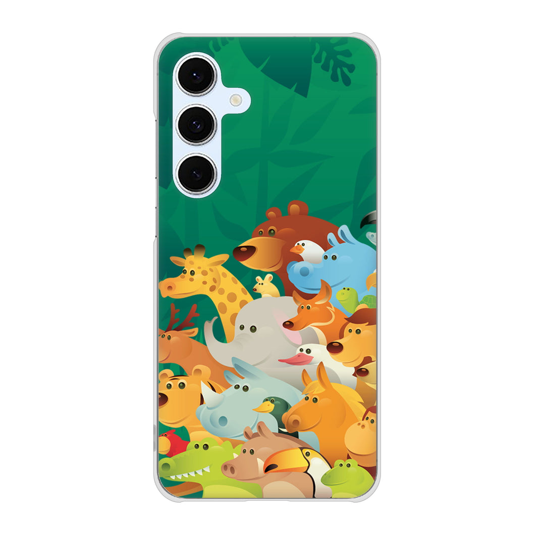 Galaxy S24 FE SCG30 au 高画質仕上げ 背面印刷 ハードケース 【370 全員集合】