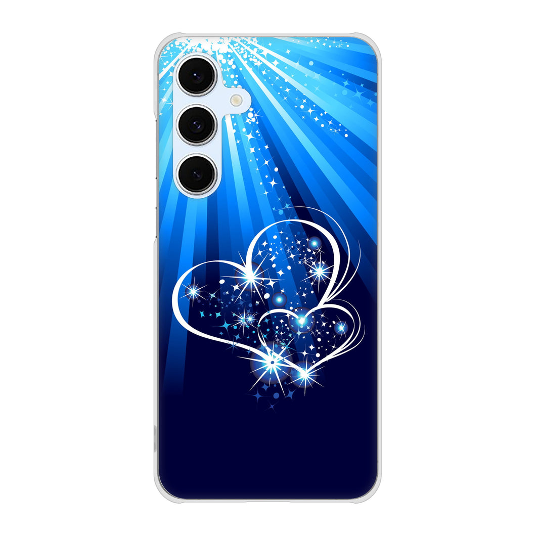 Galaxy S24 FE SCG30 au 高画質仕上げ 背面印刷 ハードケースきらめきハート