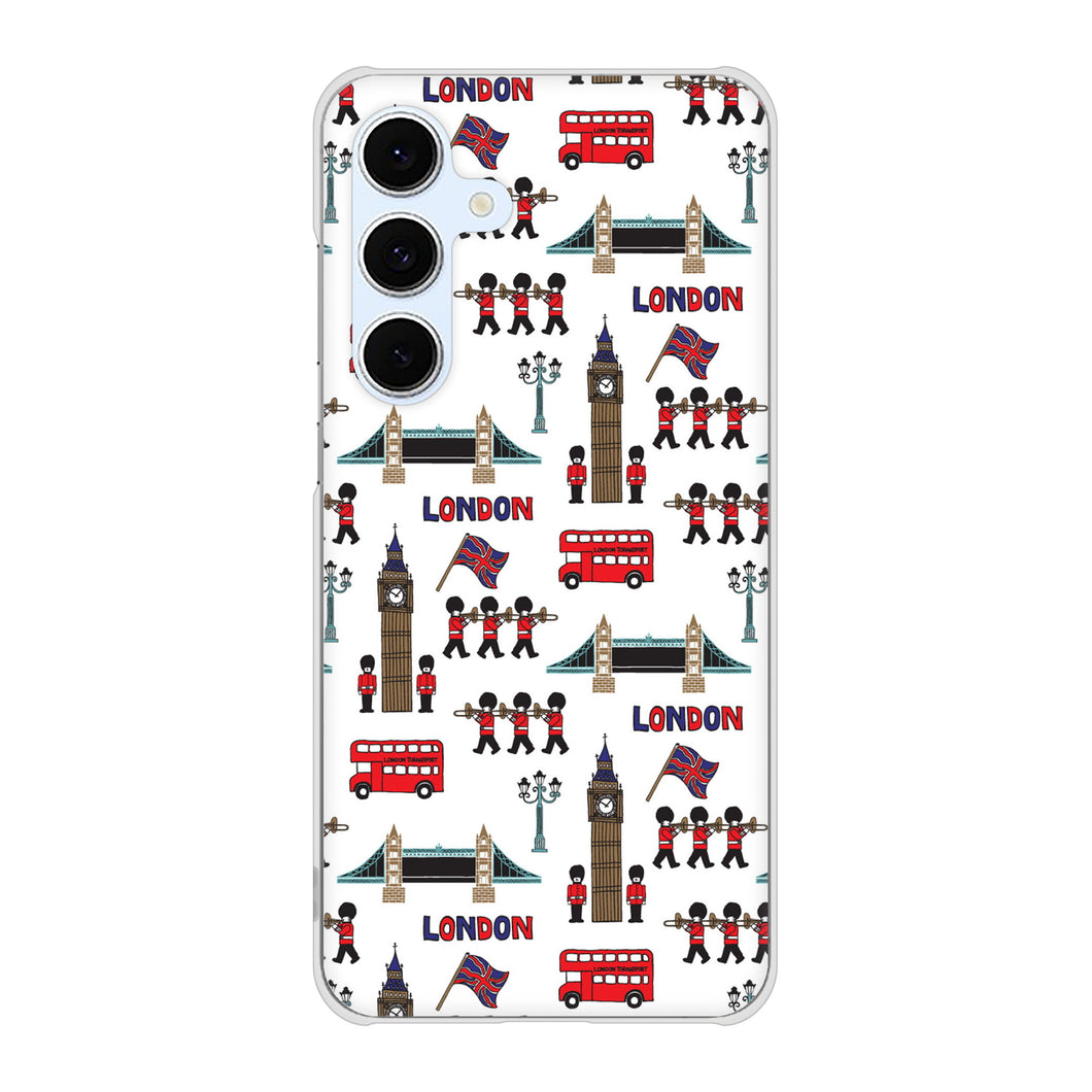 Galaxy S24 FE SCG30 au 高画質仕上げ 背面印刷 ハードケース 【EK811 ロンドンの街】