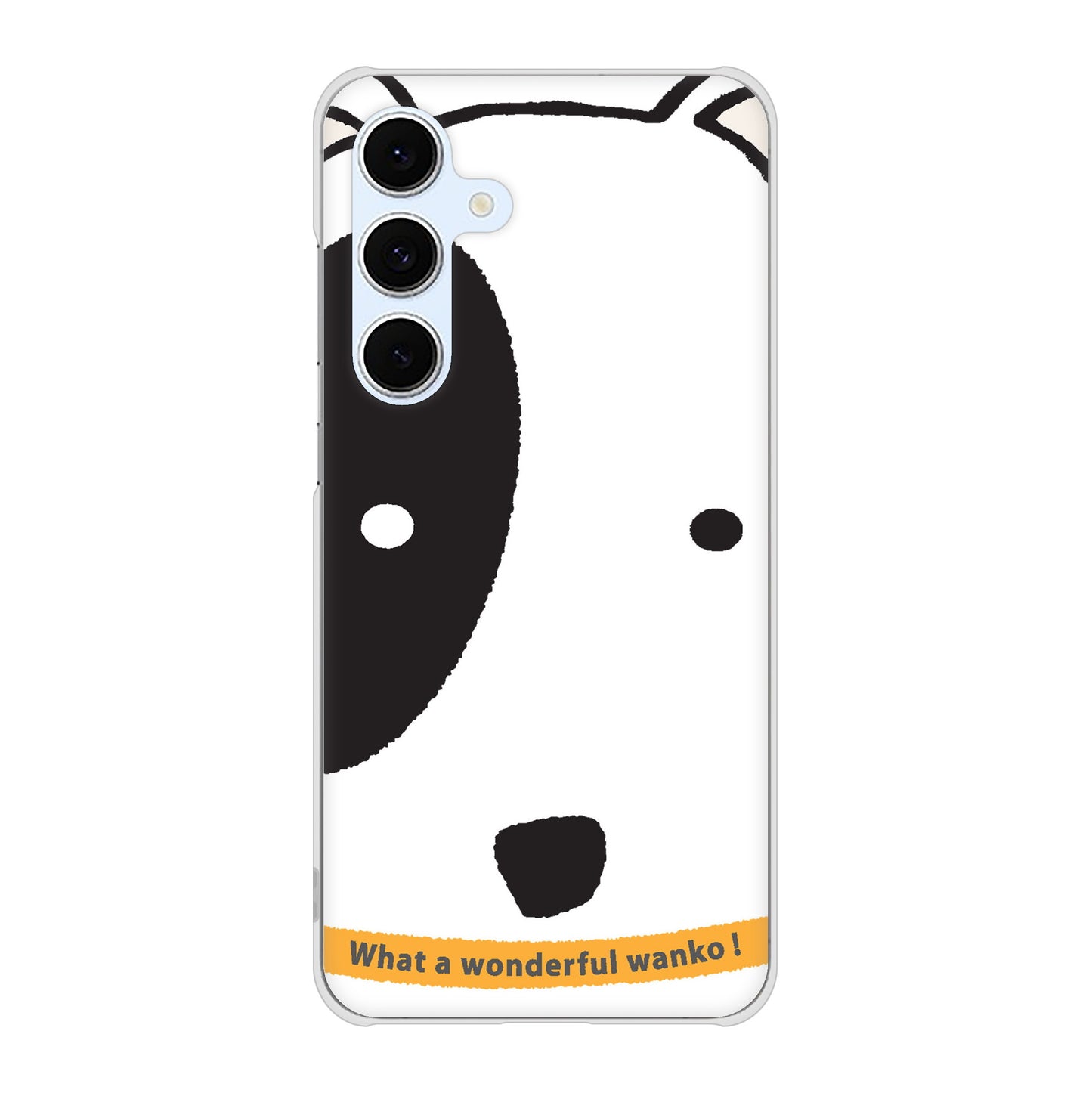 Galaxy S24 FE SCG30 au 高画質仕上げ 背面印刷 ハードケース 【IA800 わんこ】