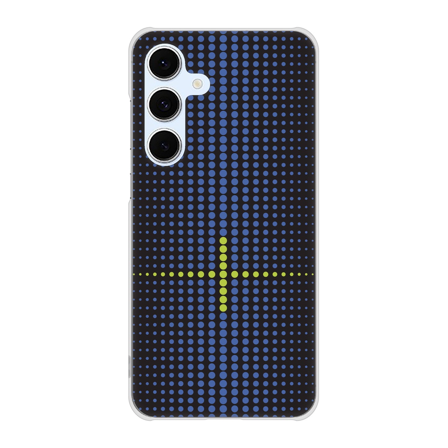 Galaxy S24 FE SCG30 au 高画質仕上げ 背面印刷 ハードケース 【IB907 グラデーションドット】