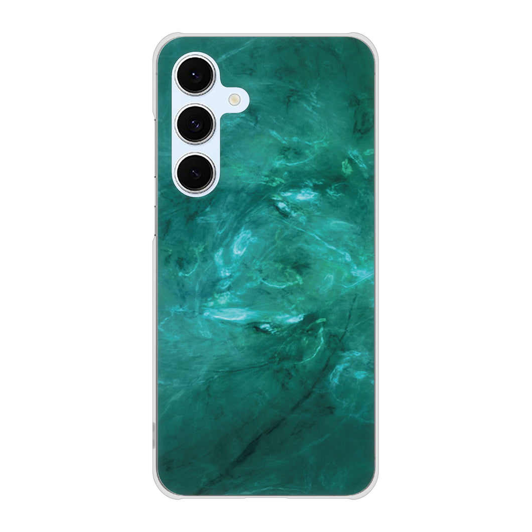 Galaxy S24 FE SCG30 au 高画質仕上げ 背面印刷 ハードケース大理石BK