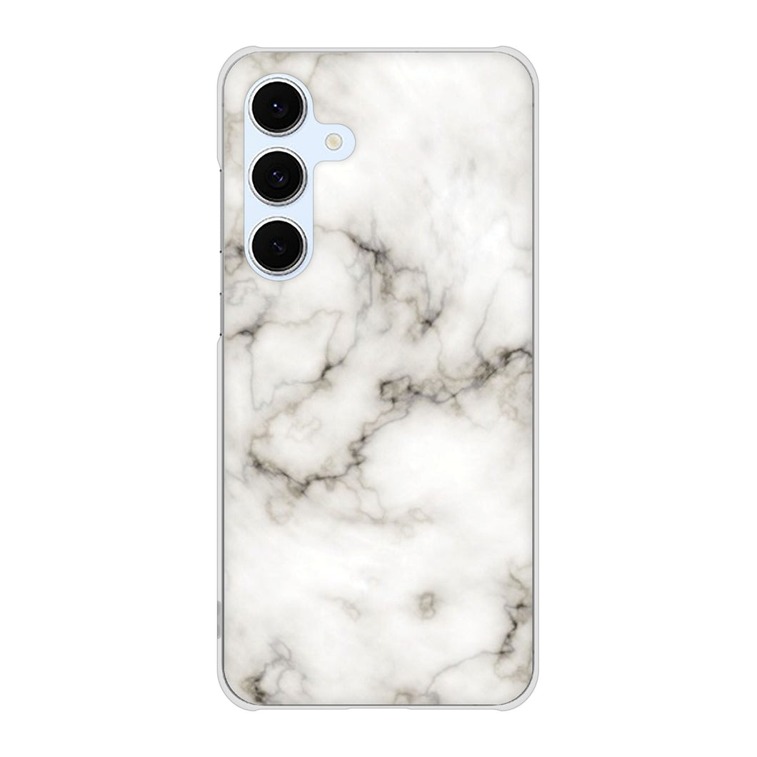 Galaxy S24 FE SCG30 au 高画質仕上げ 背面印刷 ハードケース大理石BK