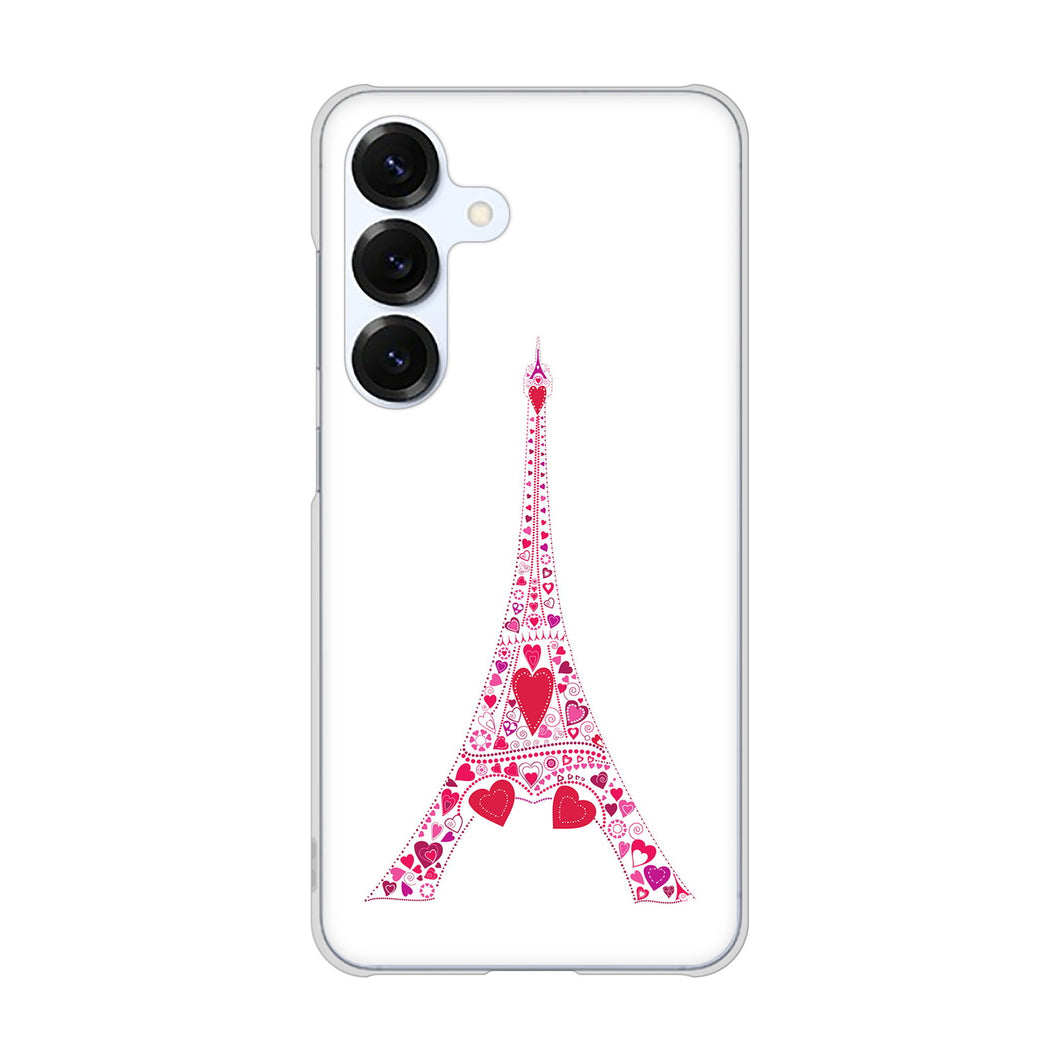 Galaxy S25 SCG31 au 高画質仕上げ 背面印刷 ハードケースLOVE フランス