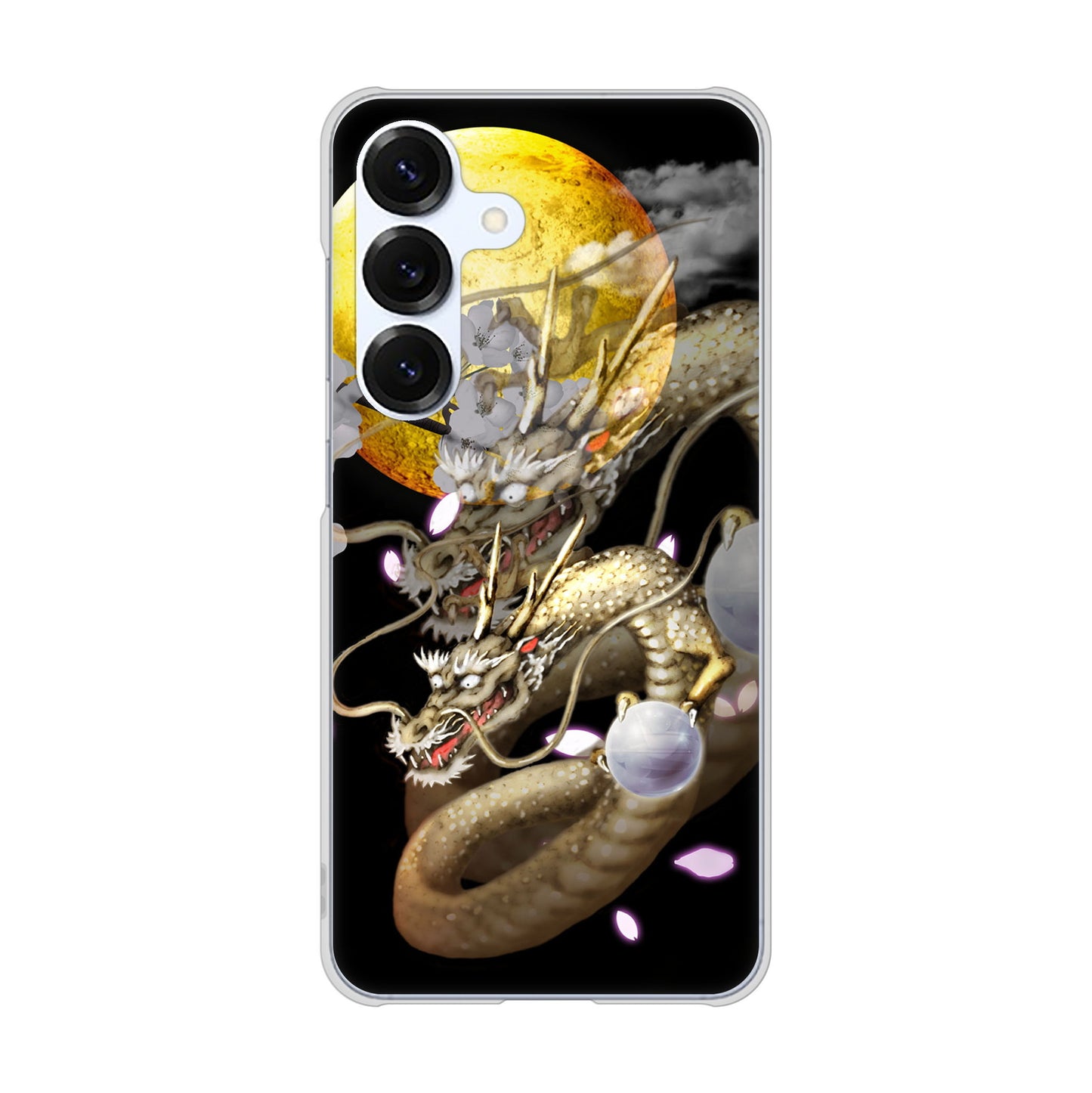 Galaxy S25 SCG31 au 高画質仕上げ 背面印刷 ハードケース龍