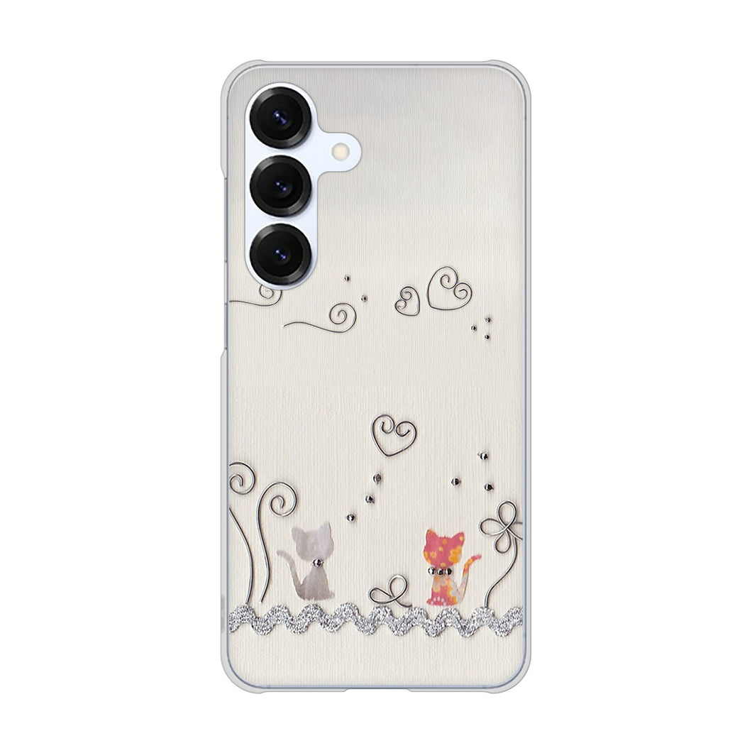 Galaxy S25 SCG31 au 高画質仕上げ 背面印刷 ハードケースクラフト写真ネコ