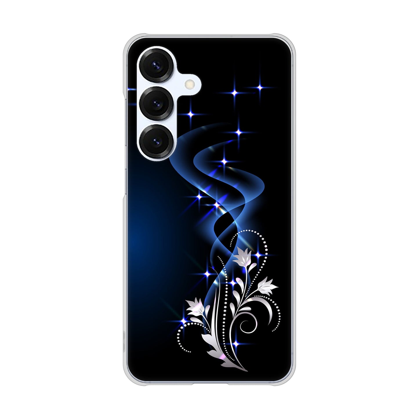 Galaxy S25 SCG31 au 高画質仕上げ 背面印刷 ハードケース 【1278 華より昇る流れ】