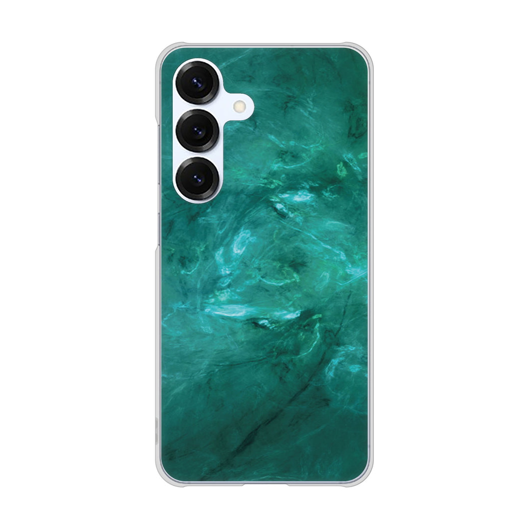 Galaxy S25 SCG31 au 高画質仕上げ 背面印刷 ハードケース大理石BK