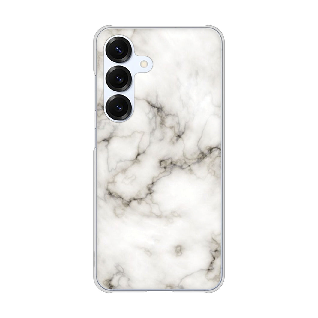 Galaxy S25 SCG31 au 高画質仕上げ 背面印刷 ハードケース大理石BK