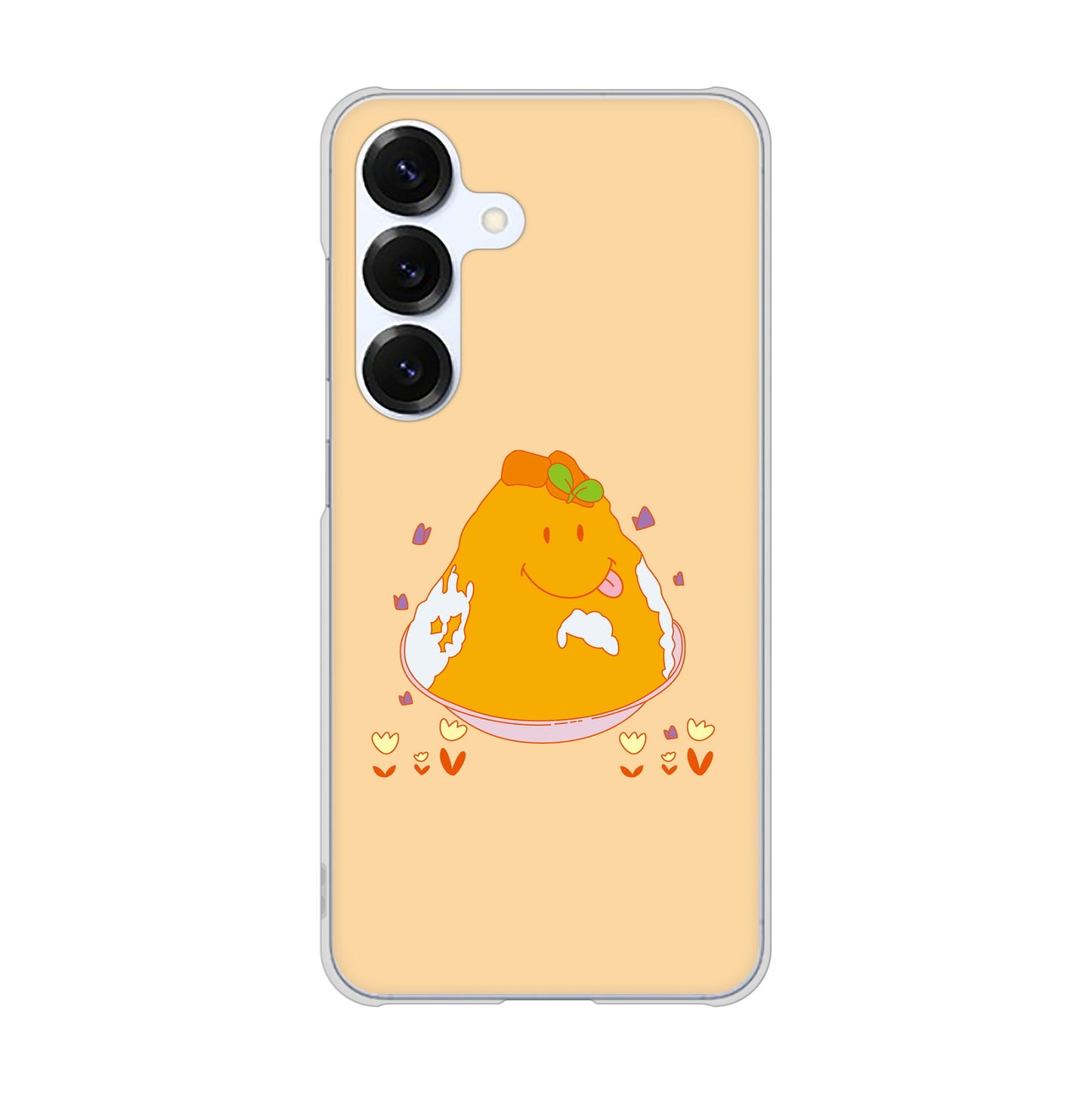 Galaxy S25 SCG31 au 高画質仕上げ 背面印刷 ハードケーススイーツイラスト