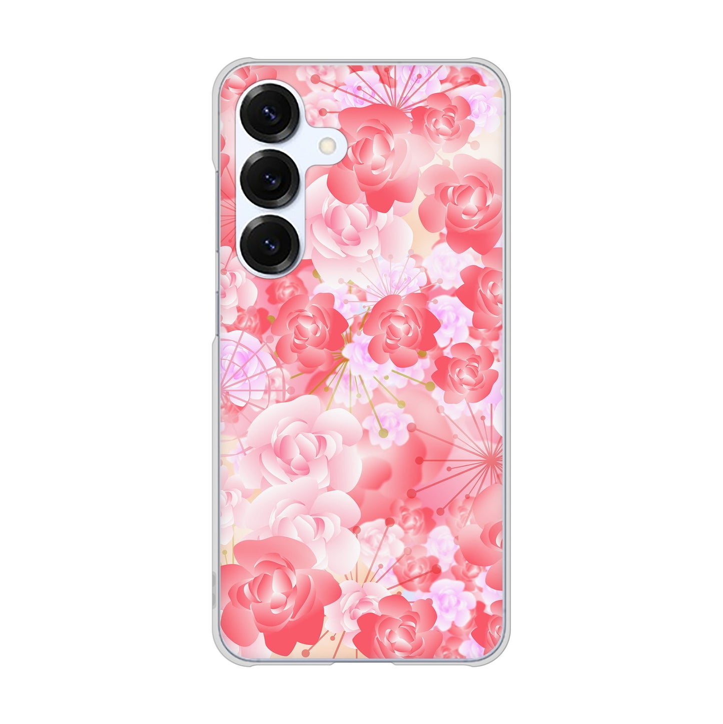 Galaxy S25 SCG31 au 高画質仕上げ 背面印刷 ハードケース 【VA817 はんなり色の華】