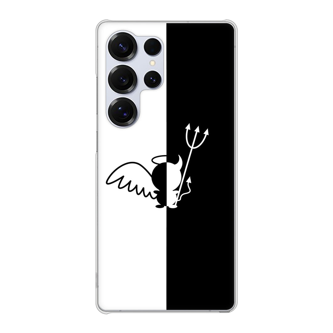 Galaxy S25 Ultra SCG32 au 高画質仕上げ 背面印刷 ハードケース 【027 ハーフデビット】