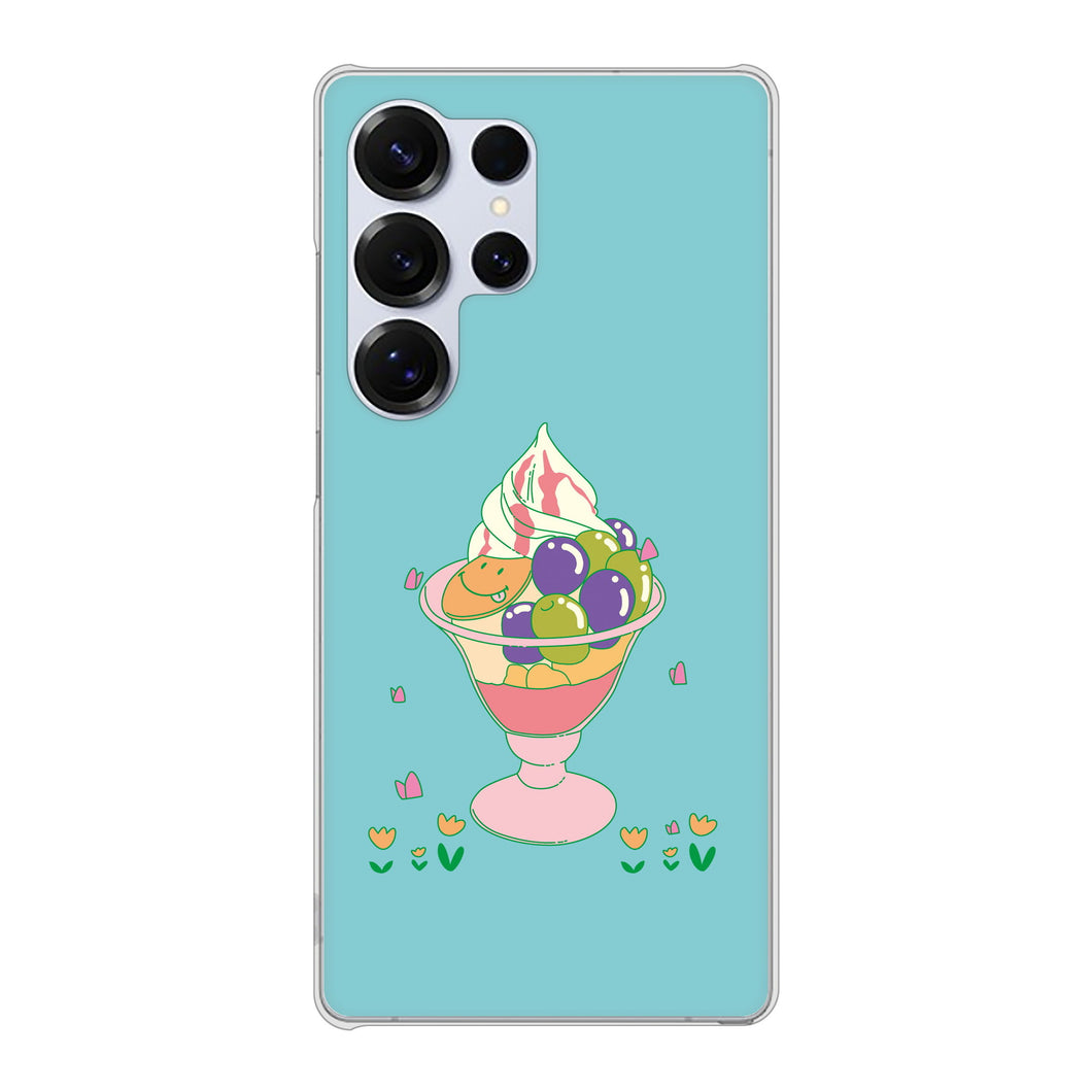 Galaxy S25 Ultra SCG32 au 高画質仕上げ 背面印刷 ハードケーススイーツイラスト