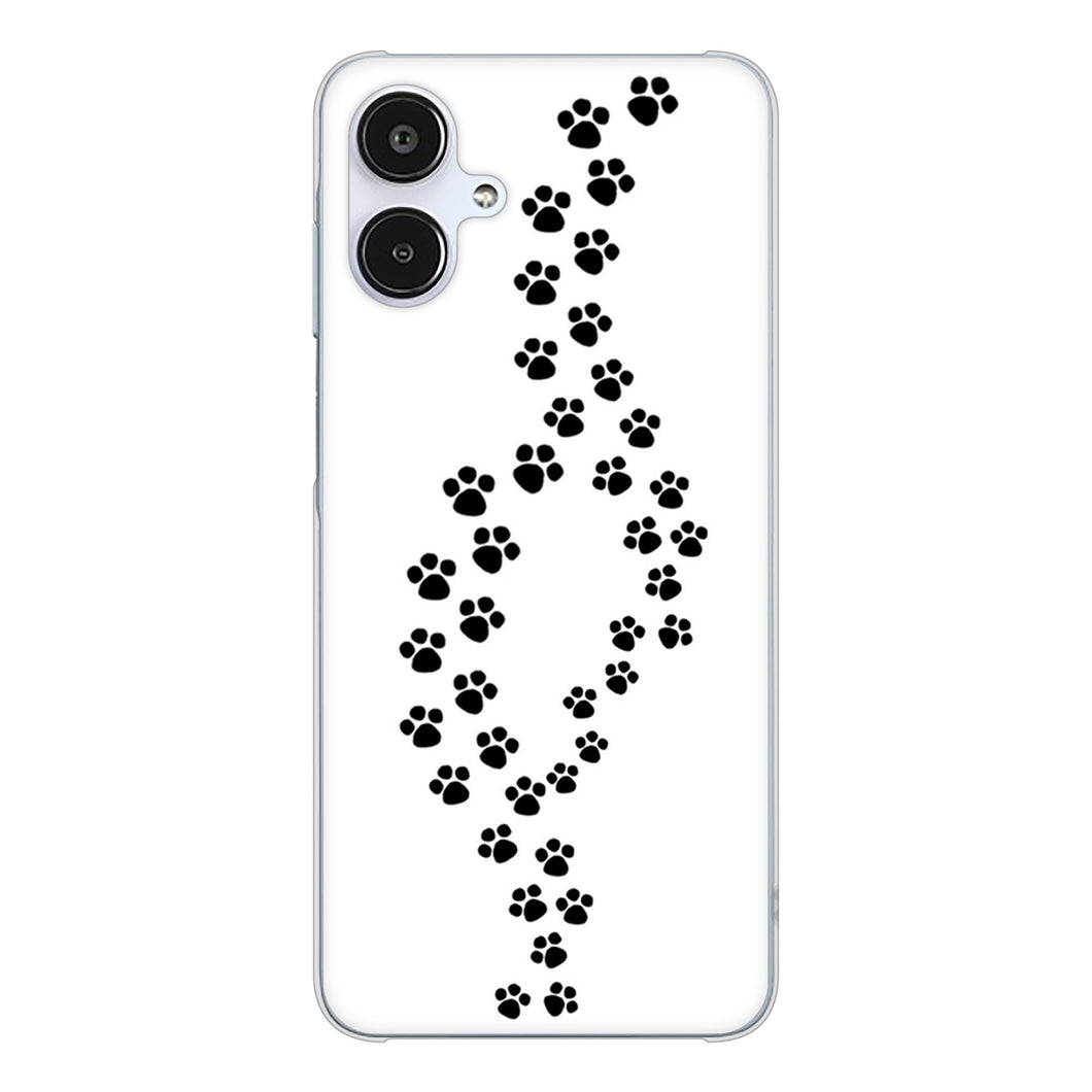 Galaxy A25 5G SCG33 au 高画質仕上げ 背面印刷 ハードケース 【066 あしあと】