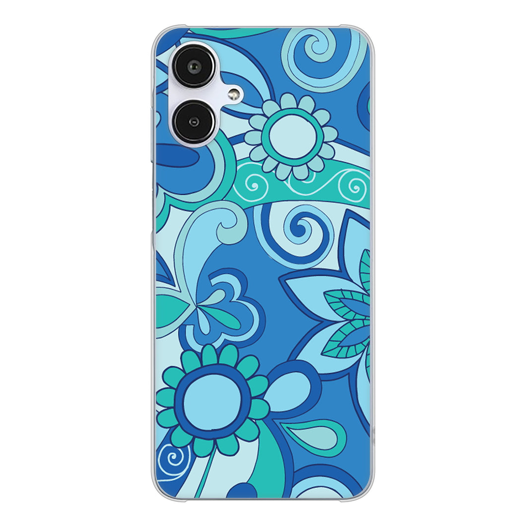 Galaxy A25 5G SCG33 au 高画質仕上げ 背面印刷 ハードケース 【409 ブルーミックス】