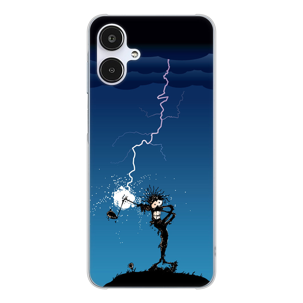 Galaxy A25 5G SCG33 au 高画質仕上げ 背面印刷 ハードケース 【417 ゴルファーの苦難】