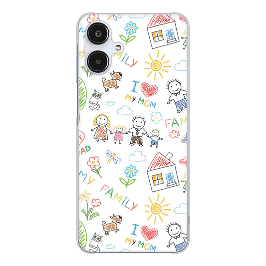 Galaxy A25 5G SCG33 au 高画質仕上げ 背面印刷 ハードケースカップル&ファミリー