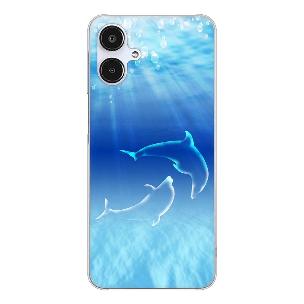 Galaxy A25 5G SCG33 au 高画質仕上げ 背面印刷 ハードケース海の守り神