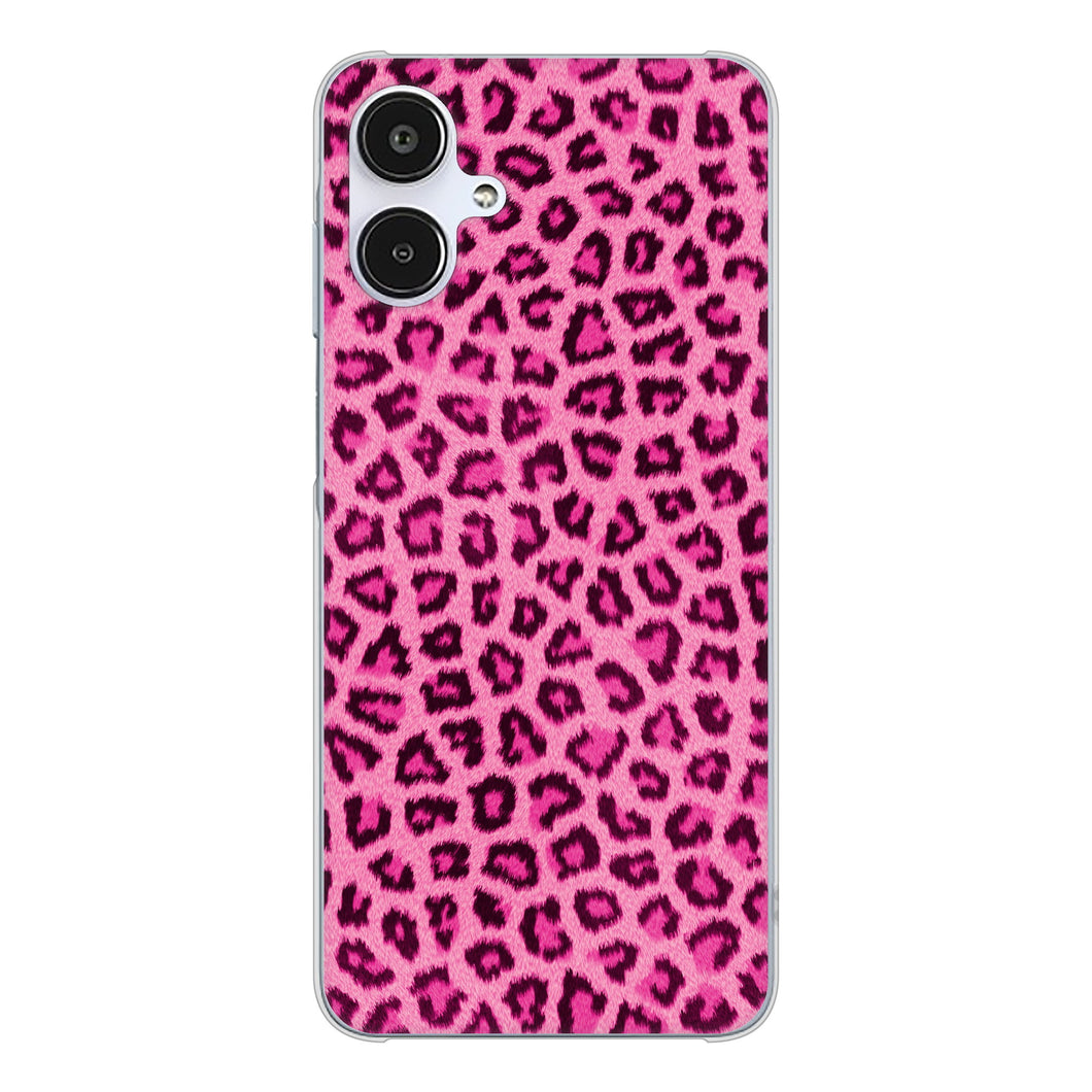 Galaxy A25 5G SCG33 au 高画質仕上げ 背面印刷 ハードケースヒョウ柄ベーシックS