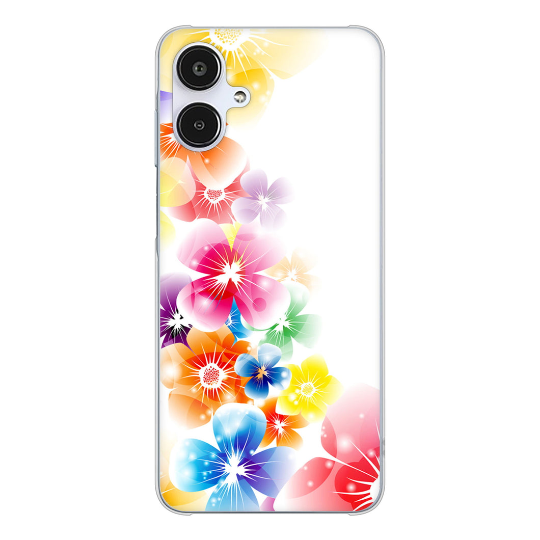 Galaxy A25 5G SCG33 au 高画質仕上げ 背面印刷 ハードケース 【1209 光と花】