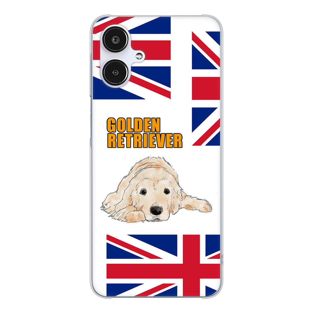 Galaxy A25 5G SCG33 au 高画質仕上げ 背面印刷 ハードケースゴールデンレトリバー