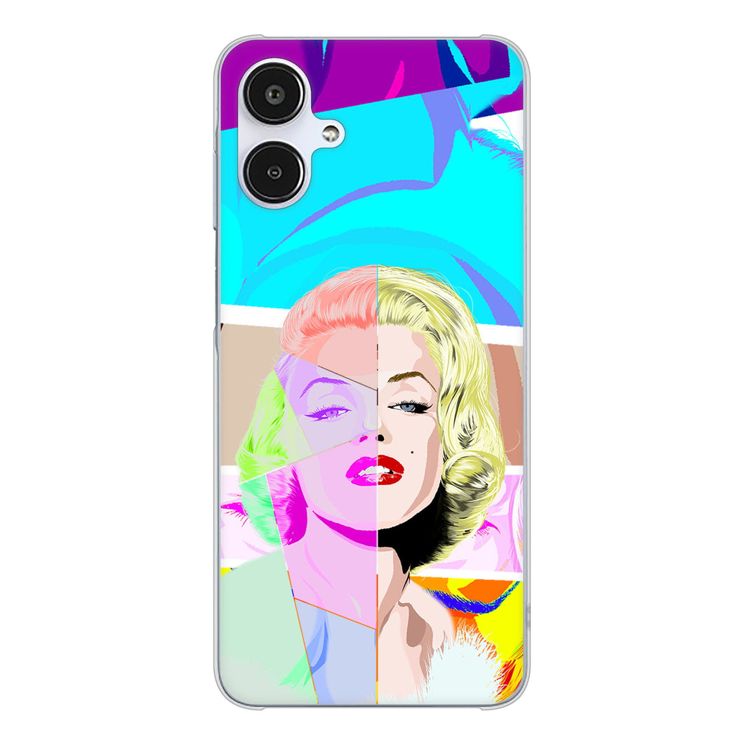 Galaxy A25 5G SCG33 au 高画質仕上げ 背面印刷 ハードケースマリリンモンローデザイン