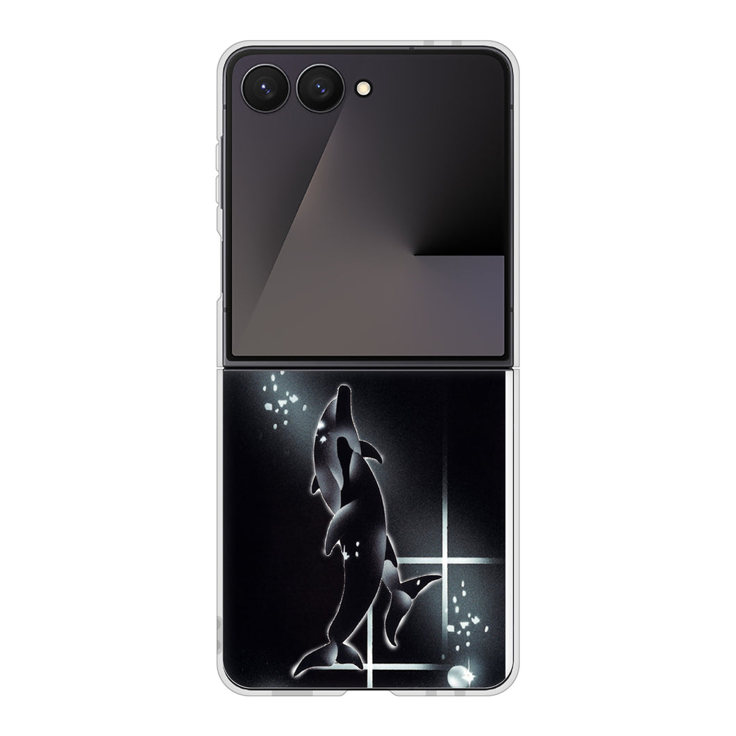 Galaxy Z Flip7 SCG35 au 高画質仕上げ 背面印刷 ハードケース海の守り神