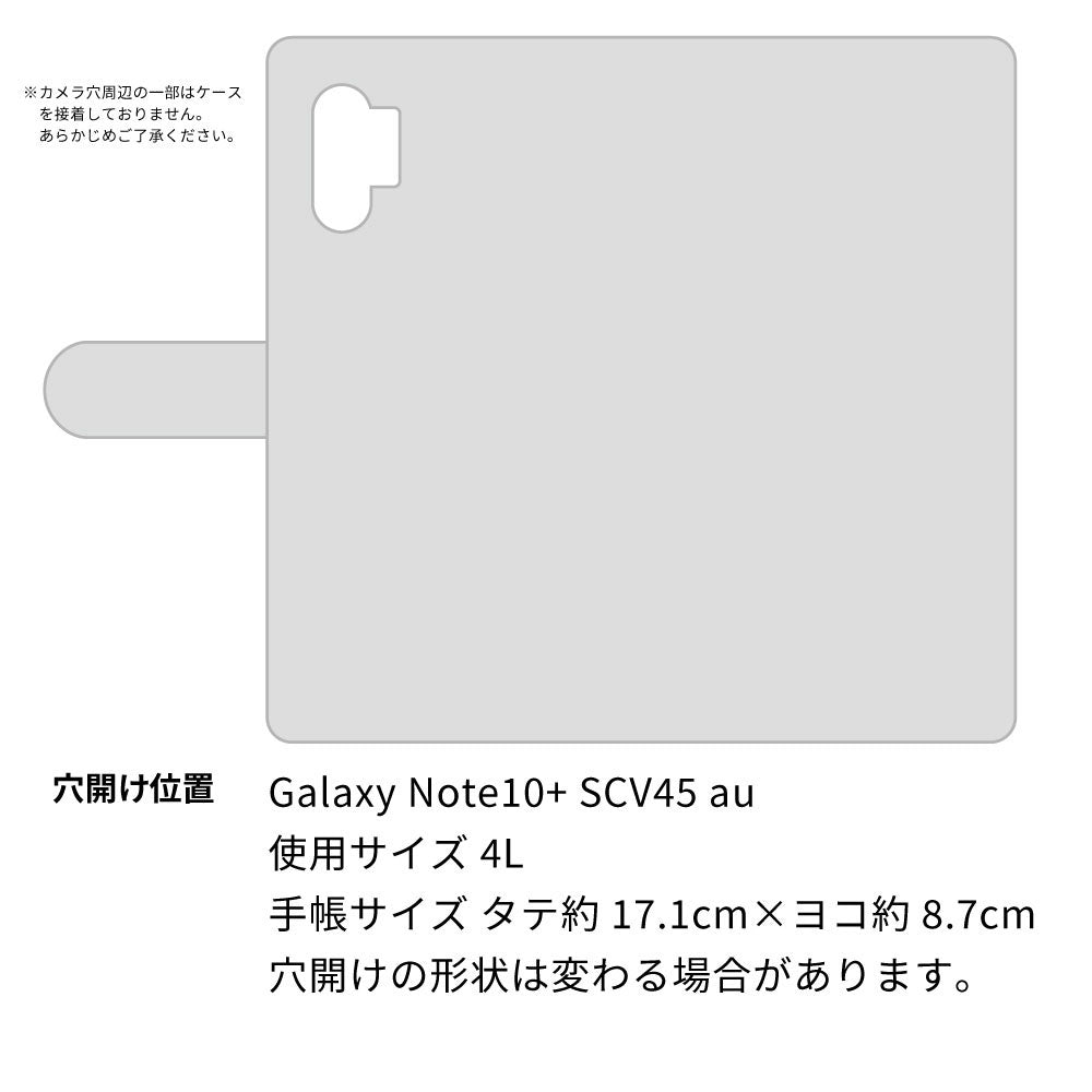Galaxy Note10+ SCV45 au スマホショルダー 【 手帳型 Simple 名入れ 長さ調整可能ストラップ付き 】 耐衝撃