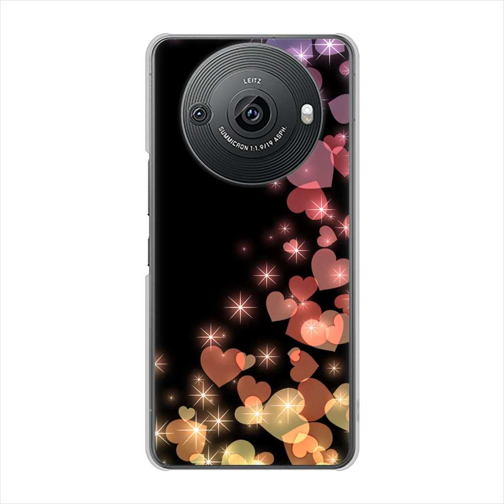 AQUOS R8 pro SH-51D docomo 高画質仕上げ 背面印刷 ハードケースきらめきハート