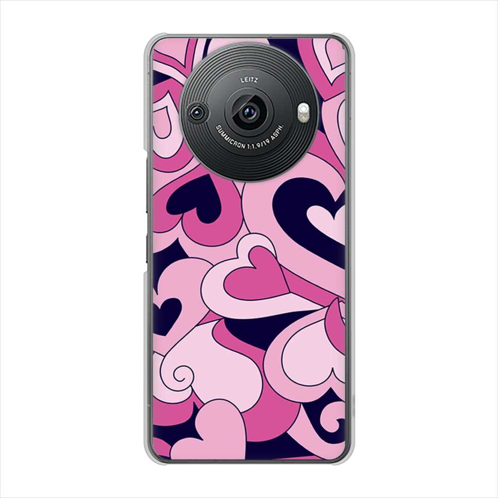 AQUOS R8 pro SH-51D docomo 高画質仕上げ 背面印刷 ハードケースプリティハート