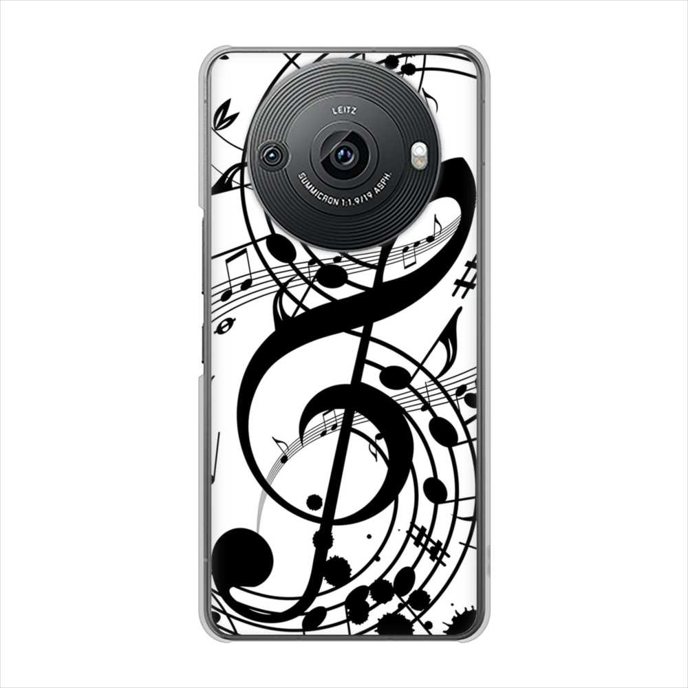 AQUOS R8 pro SH-51D docomo 高画質仕上げ 背面印刷 ハードケース音符