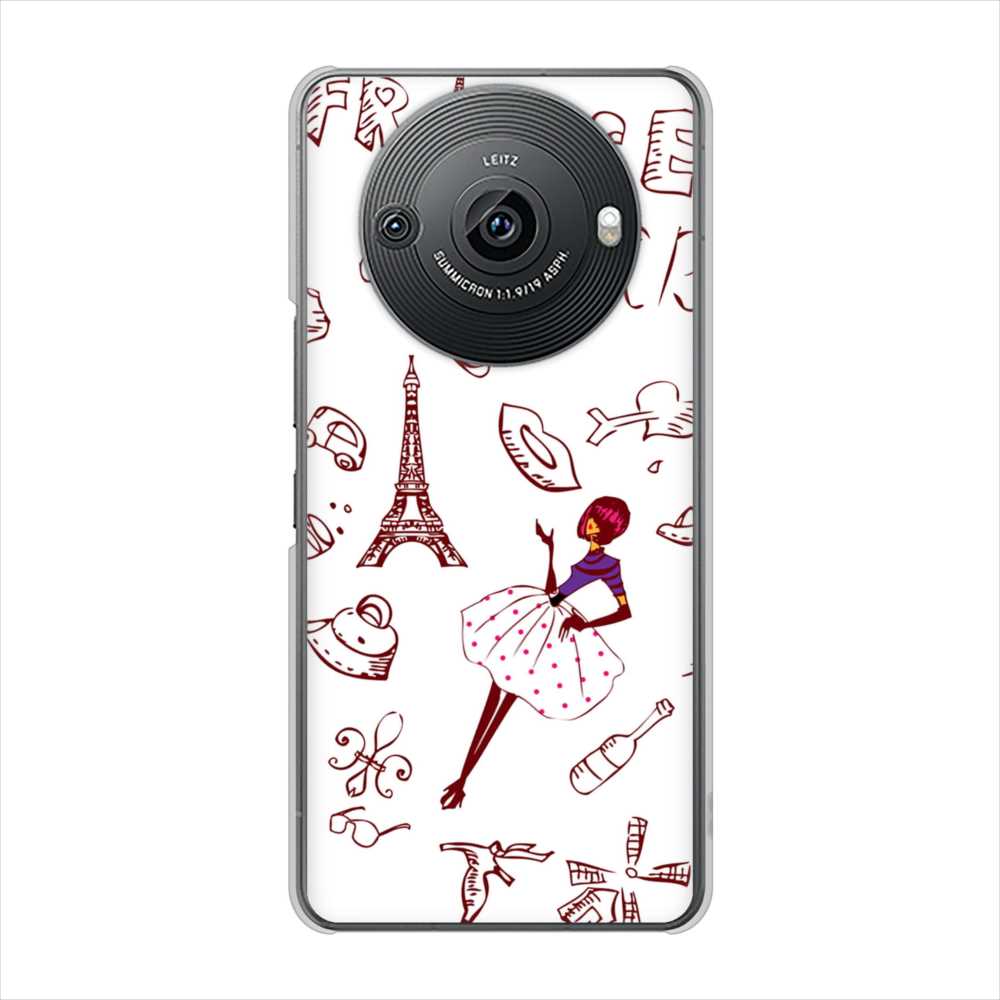 AQUOS R8 pro SH-51D docomo 高画質仕上げ 背面印刷 ハードケースLOVE フランス