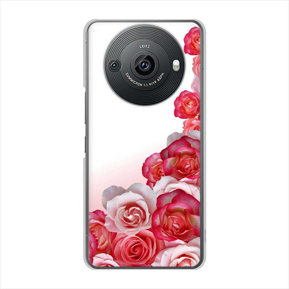 AQUOS R8 pro SH-51D docomo 高画質仕上げ 背面印刷 ハードケースロマンチックなバラ