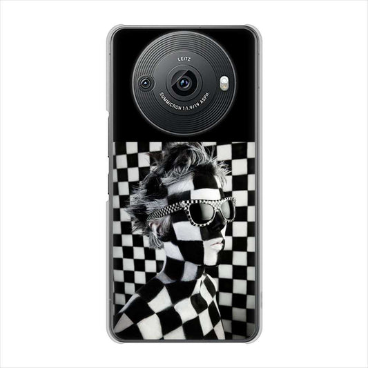 AQUOS R8 pro SH-51D docomo 高画質仕上げ 背面印刷 ハードケース 【357 bk&wh】