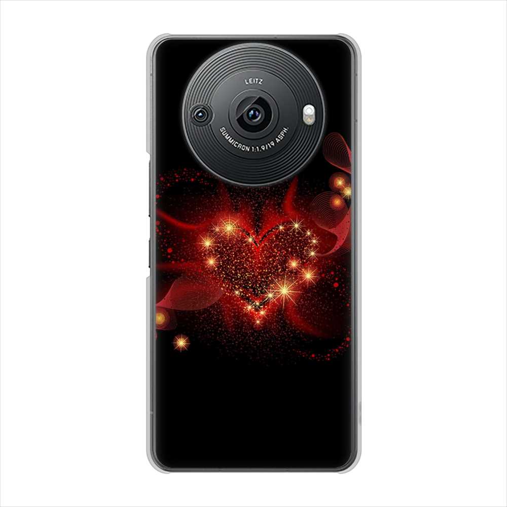 AQUOS R8 pro SH-51D docomo 高画質仕上げ 背面印刷 ハードケースきらめきハート