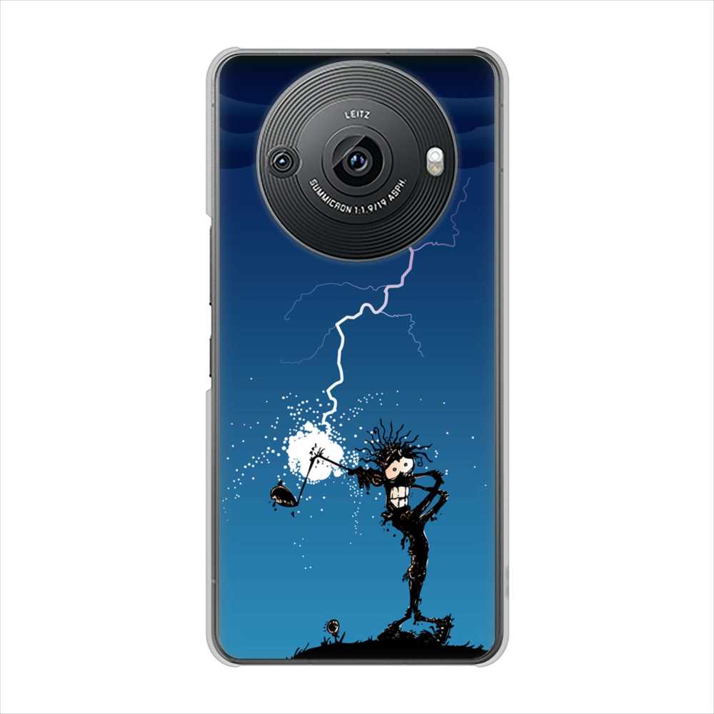 AQUOS R8 pro SH-51D docomo 高画質仕上げ 背面印刷 ハードケース 【417 ゴルファーの苦難】