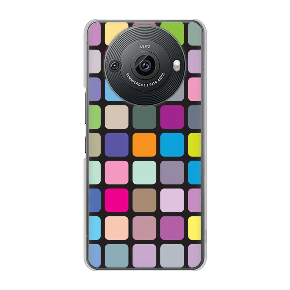 AQUOS R8 pro SH-51D docomo 高画質仕上げ 背面印刷 ハードケース 【509 カラースクエア】