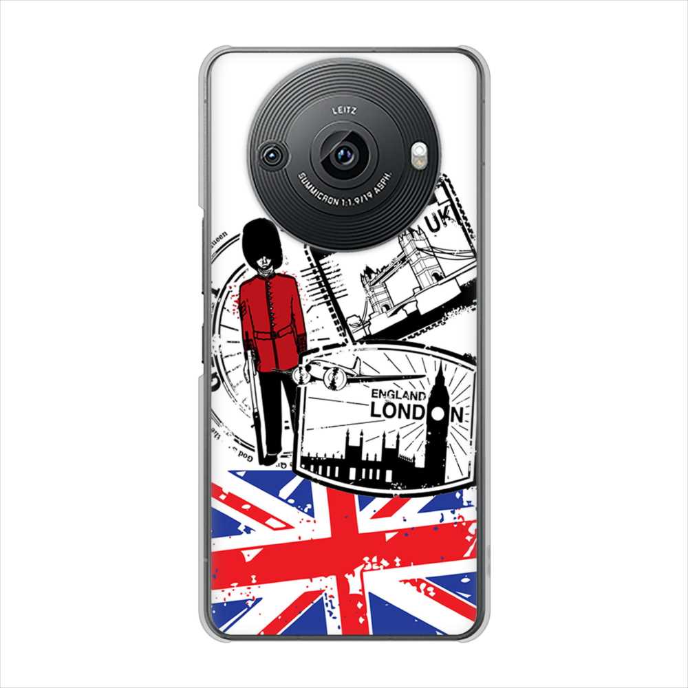 AQUOS R8 pro SH-51D docomo 高画質仕上げ 背面印刷 ハードケースイギリスの風景