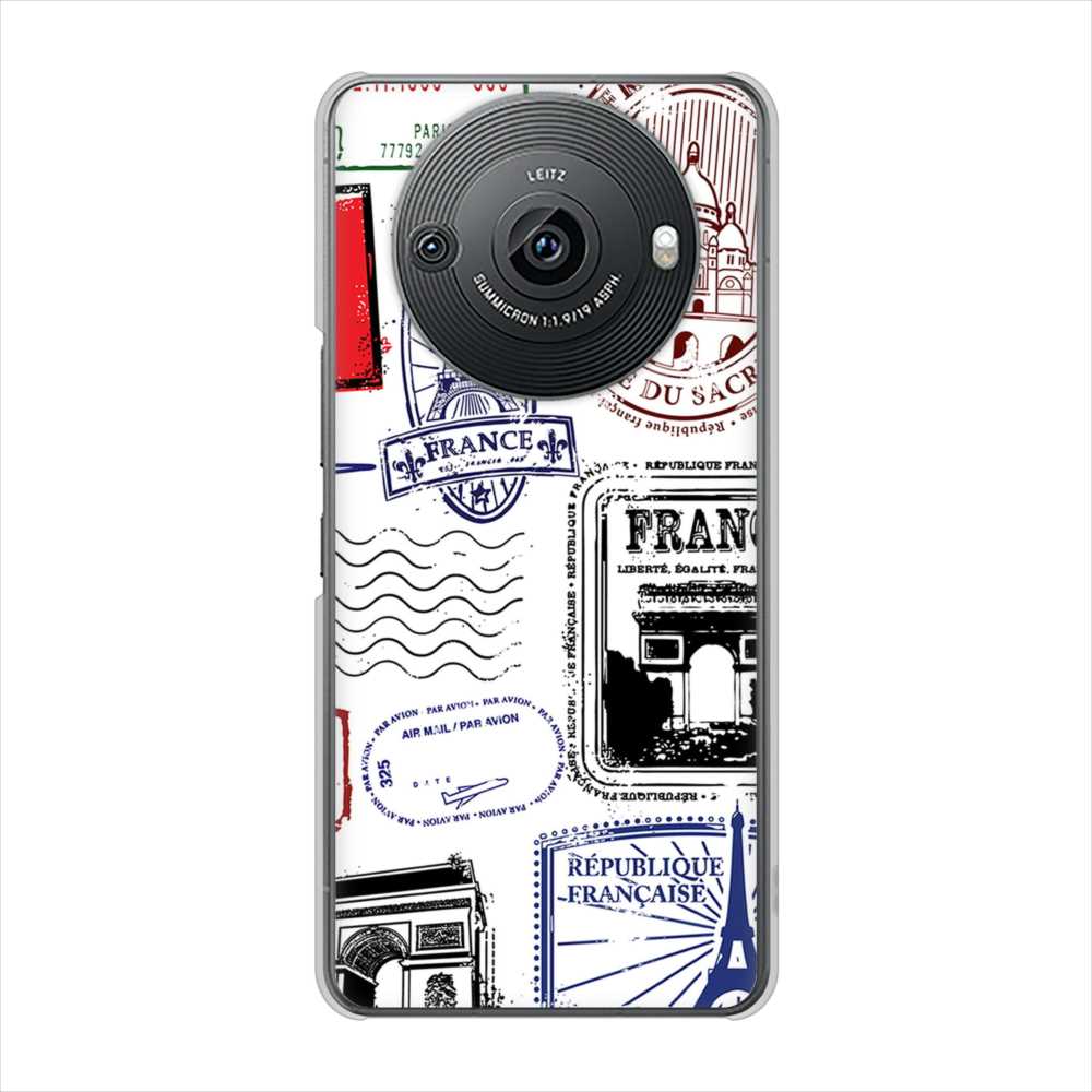 AQUOS R8 pro SH-51D docomo 高画質仕上げ 背面印刷 ハードケースLOVE フランス