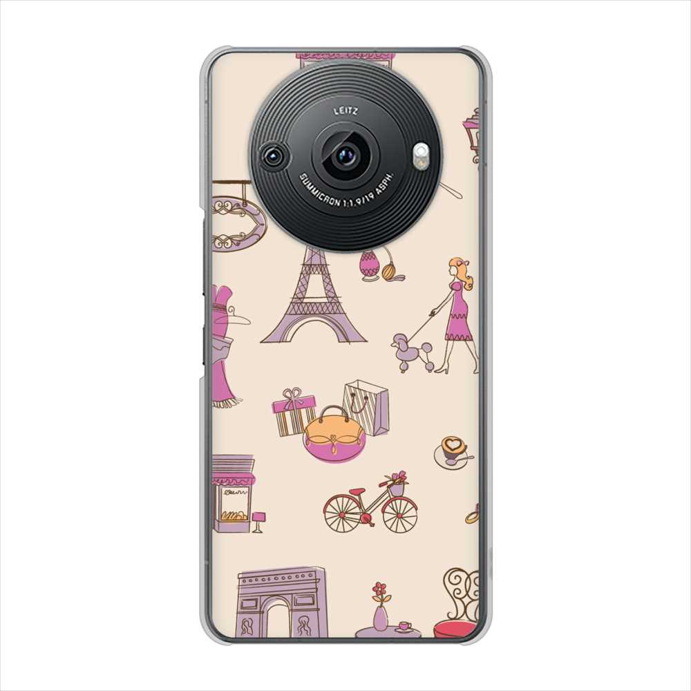 AQUOS R8 pro SH-51D docomo 高画質仕上げ 背面印刷 ハードケースLOVE フランス