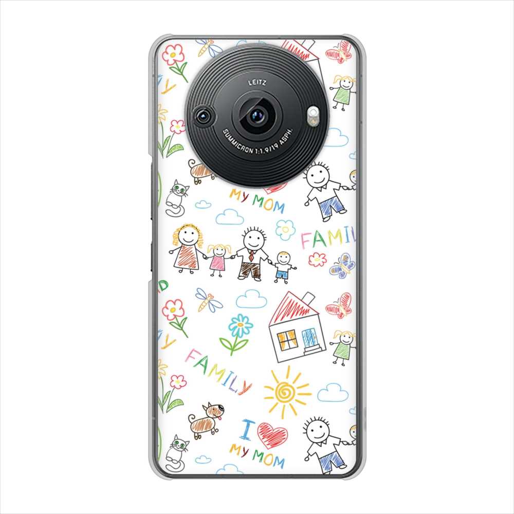 AQUOS R8 pro SH-51D docomo 高画質仕上げ 背面印刷 ハードケースカップル&ファミリー