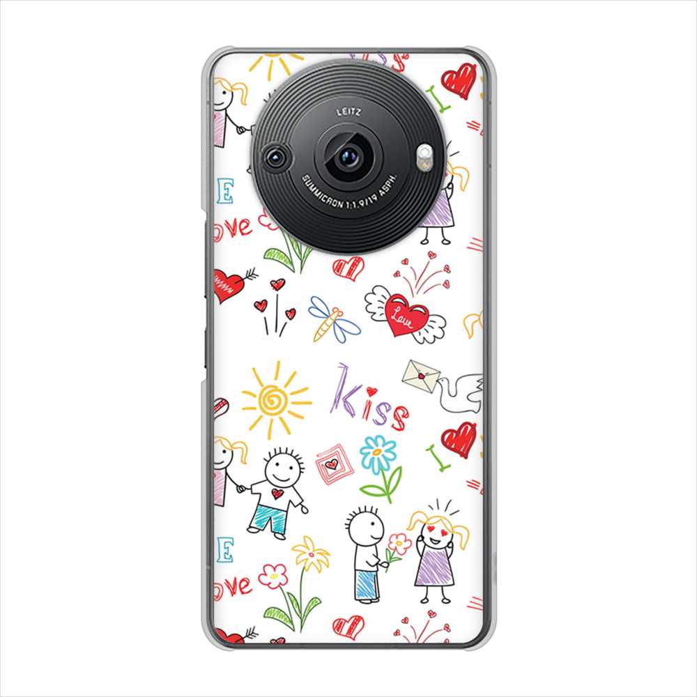 AQUOS R8 pro SH-51D docomo 高画質仕上げ 背面印刷 ハードケースカップル&ファミリー