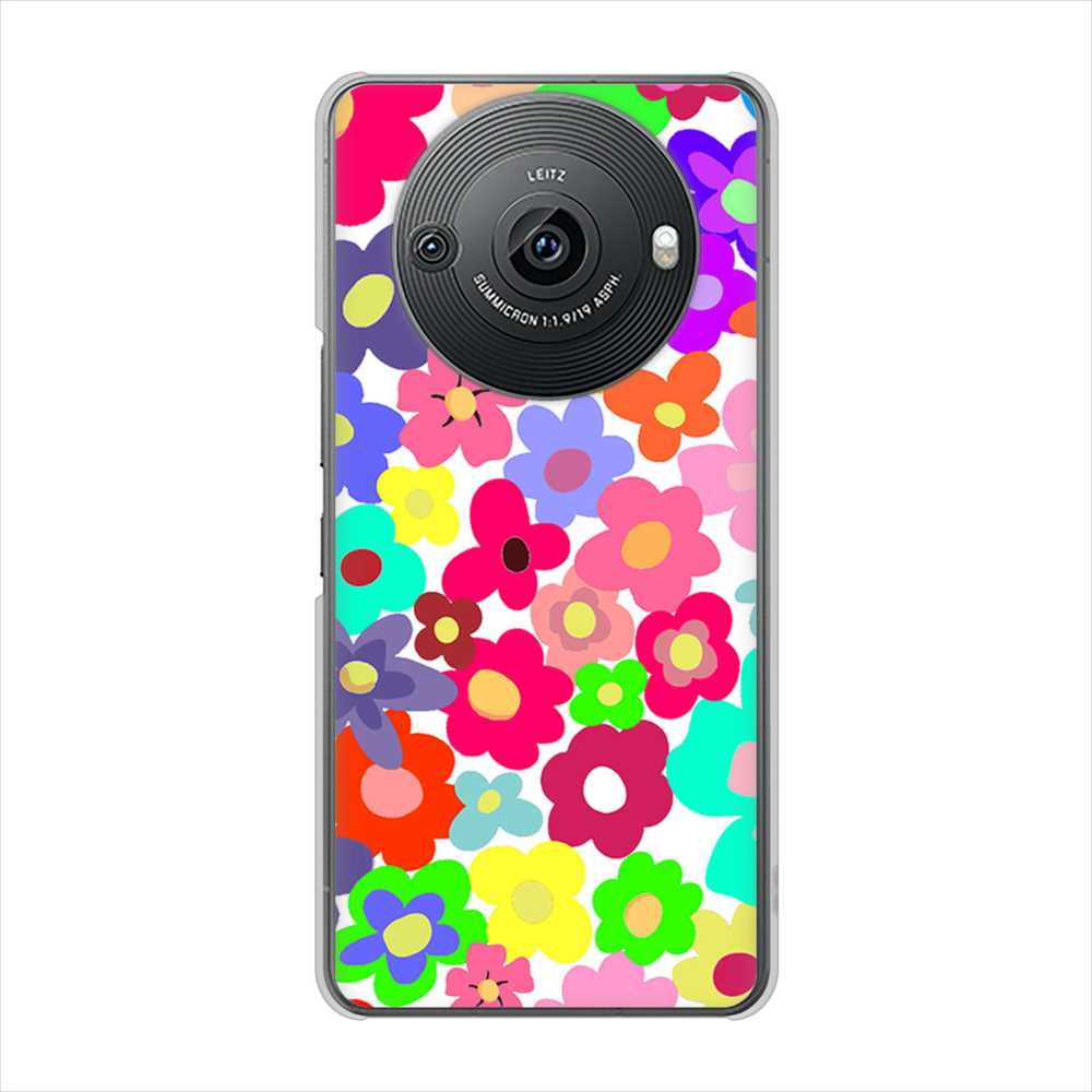 AQUOS R8 pro SH-51D docomo 高画質仕上げ 背面印刷 ハードケースルーズフラワー