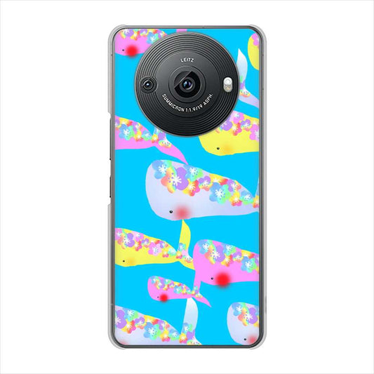 AQUOS R8 pro SH-51D docomo 高画質仕上げ 背面印刷 ハードケース 【1045 くじらの仲間】