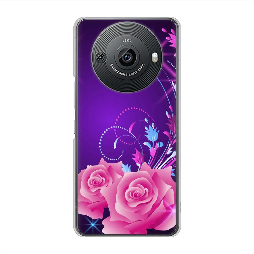 AQUOS R8 pro SH-51D docomo 高画質仕上げ 背面印刷 ハードケースロマンチックなバラ