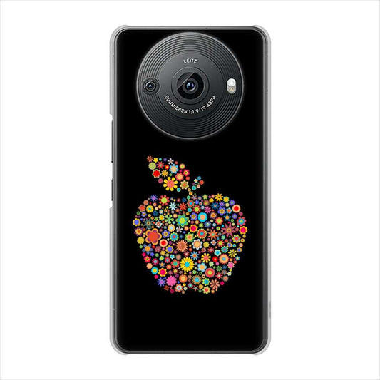 AQUOS R8 pro SH-51D docomo 高画質仕上げ 背面印刷 ハードケース 【1195 カラフルアップル】