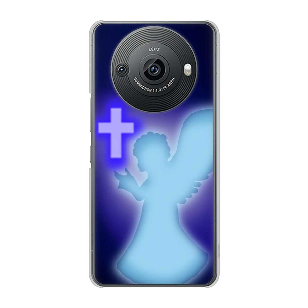 AQUOS R8 pro SH-51D docomo 高画質仕上げ 背面印刷 ハードケース 【1249 祈りを捧げる天使】