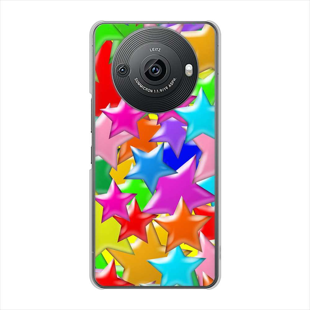 AQUOS R8 pro SH-51D docomo 高画質仕上げ 背面印刷 ハードケース 【1293 ランダムスター】