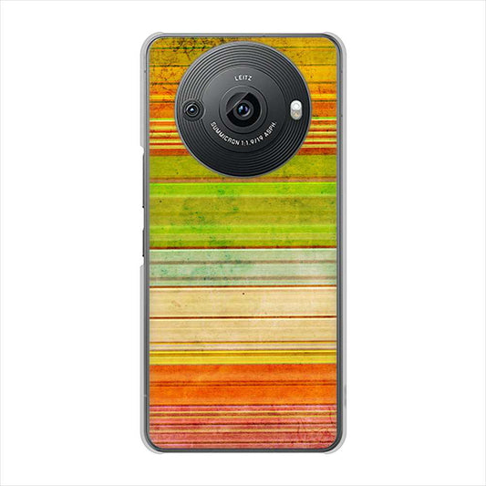 AQUOS R8 pro SH-51D docomo 高画質仕上げ 背面印刷 ハードケース 【1324 ビンテージボーダー(色彩)】