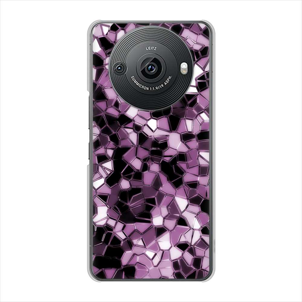 AQUOS R8 pro SH-51D docomo 高画質仕上げ 背面印刷 ハードケース 【EK837 テクニカルミラーパープル】